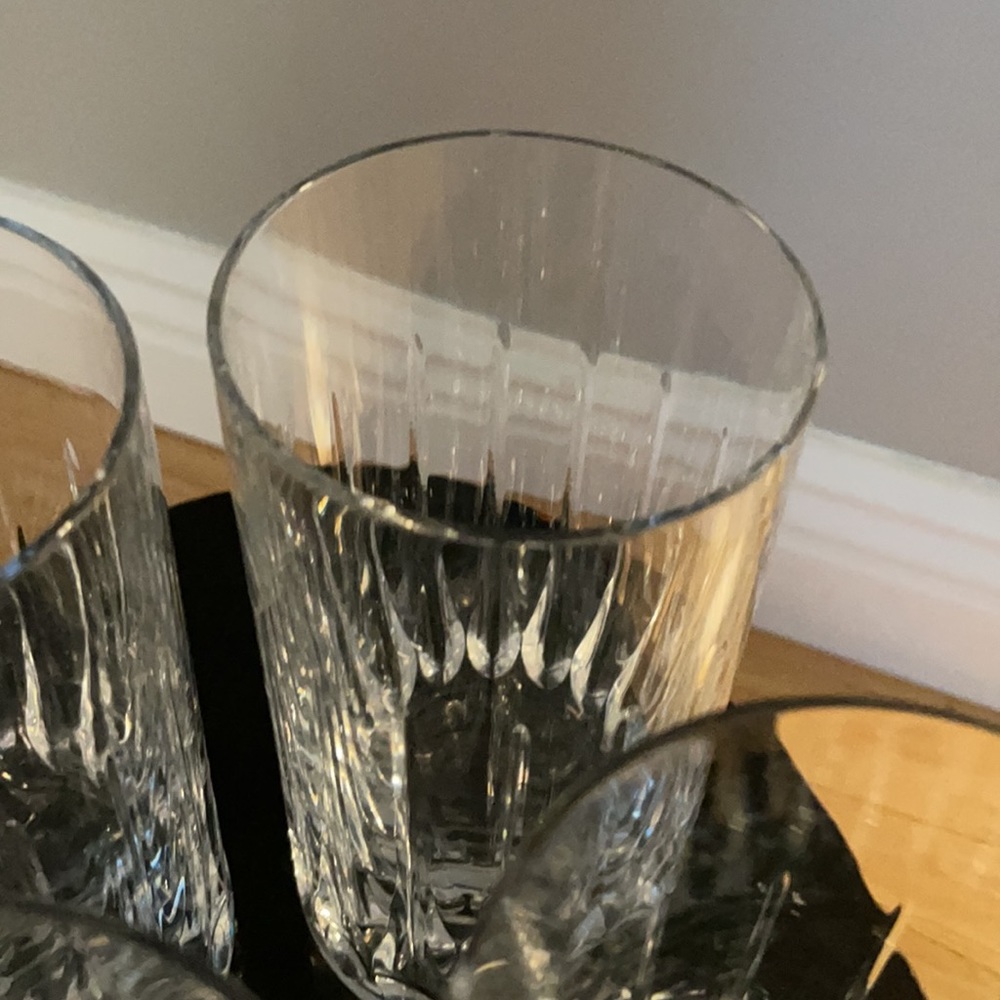 Handcut Crystal -24% Full Lead ~Calypso Hiball Glassware (4) 🥃 - Picture 13 of 15